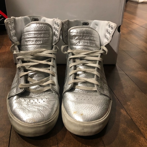 Supra NS Skytop metallic silver 8.5 - Picture 3 of 4